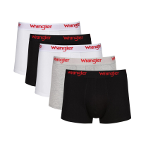 WRANGLER Willox boxershorts   zwart/wit/gemêleerd grijs   maat M