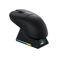 AJAZZ AJ159 APEX draadloze gamingmuis RGB magnetische oplaadstation set PAW3950 sensor tri mode kantoor muis 8K Hz retourfrequentie tot DPI42000 symmetrisch klein en middelgroot handheld gaming en kantoor dual use