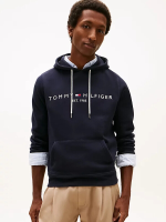 Tommy Hilfiger Core Tommy logo hoodie voor heren, maat S, Sky Captain