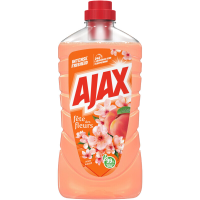 AJAX Allesreiniger Festival van Bloemen Perzik   Effectieve reinigingsoplossing 1 l