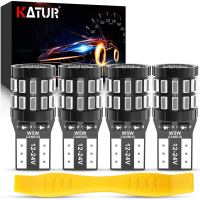 Katur 194 T10 W5W 501 168 ledlamp, zeer helder blauw, 12 24 V, zonder canbus foutmelding, vervangende ledlamp voor auto plafondlamp, kaartleeslamp, deurverlichting, instapverlichting en kentekenverlichting, 4 stuks