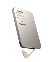 【CCC】MOMAX 1 Power F.Pass+ Ultradunne Powerbank met Verborgen Ingebouwde Kabel, 5000 mAh Draagbare Oplader