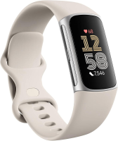 Fitbit Charge 6 fitness tracker porselein/zilver