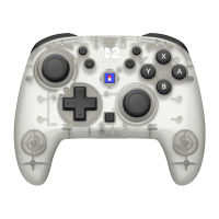 HORI Horipad Turbo Frost draadloze controller voor Nintendo Switch & Switch 2   Functie toewijzen   C knop   10 h batterijduur   Officieel gelicentieerd   Wit & transparant