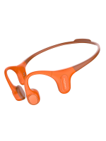 Mojawa Run Plus koptelefoon met beengeleiding, IP68 waterdichte open oor draadloze bluetooth sportkoptelefoon met 32 GB ingebouwde opslag en mp3 speler voor hardlopen, zwemmen, fietsen en sportschooltrainingen, oranje
