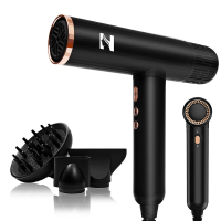 NICEBAY DW 9041 ionische haardroger 1900 W 110000 RPM hogesnelheids borstelloze motor met diffuser voor krullend haar   professionele lage geluidsniveau lichtgewicht haardroger voor vrouwen, sneldrogend voor thuis reizen salon