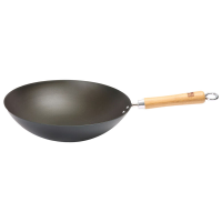 School of Wok 12 in/30 cm vooringebrande koolstofstalen wok