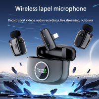 Verbex K21 dubbele microfoon met iOS aansluiting, populaire draadloze mini dasspeldmicrofoon