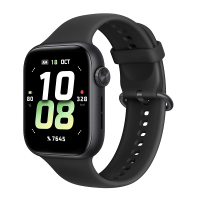 HONOR Watch 5, 64 MB+4 GB, 15 dagen batterijduur, Nauwkeurige GPS tracking, Gezondheidsscanning, Zwart siliconenbandje
