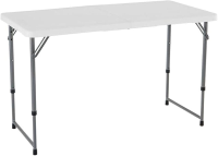 Lifetime Verstelbare Hoogte Vouwtafel   4'x2' (122 x 60 cm), witte graniet