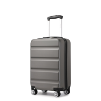 Kono 20 inch ABS+PC harde schaal cabin koffer met TSA slot en stille zwenkwielen, lichtgewicht handbagage met horizontaal gegraveerd ontwerp