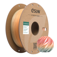 ESUN Regenboog Zijde PLA 3D Filamenten 1,75 mm   Flaming Mountain 1 kg, Zijde Textuur, Regenboogkleur, Hoge Snelheid Printen 3D Materiaal Voor De Meeste Printers