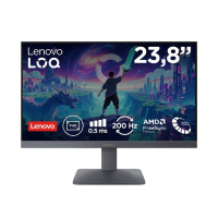 Lenovo LOQ 24 10 23,8 inch Full HD Gaming Monitor   Snelle IPS   200 Hz   0,5 ms MPRT   AMD FreeSync Premium   HDR10   Maangrijs