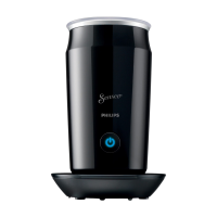 PHILIPS Senseo Elektrische Melkopschuimer CA6500/60   Antikleeflaag   Vaatwasserbestendig   Ook voor Cappuccino   Zwart   120 ml