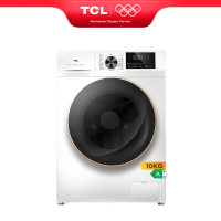 TCL wasmachine, 10 kg, slimme DD motor, antibacteriesysteem, stoomwas, snelle was 15 min, kinderslot, uitgestelde eindtijd [energieklasse A] FP1210WA0