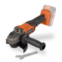 POWERPLUS POWDPO5000 Accu Haakse Slijper   20 V   125 mm   Gereedschap Zonder Accu en Lader