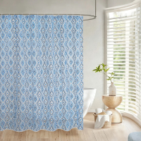 MEROPE PEVA gedrukte douchegordijn 180x180cm diamant 1 stuks