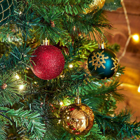 Feeric Kerstboomdecoratieset   44 stuks, multikleur