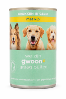 G'woon Brokjes in gelei met kip volwassen hond 415 g