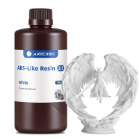 Anycubic ABS achtig Resin 2.0 Met hoge sterkte en taaiheid, lage krimp, 3D printerhars voor LCD/DLP/SLA 3D printers(Wit, 1 kg)