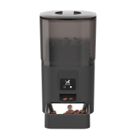 Viervoeter Feed   Automatische voerbak 6 L   Kat en hond   Automatische voerbak met app & audio   Zwart
