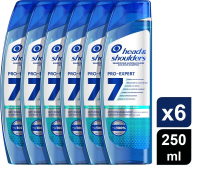 Head & Shoulders  Pro Expert 7 Jeukende Hoofdhuid Anti Roos Shampoo 6x250ml (6 Pack)