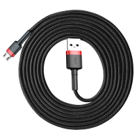 Baseus cafule Kabel USB voor Micro 1.5A 2m Rood+Zwart