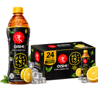 Oishi Zwarte Theedrank Citroen IJsthee 500 ml (Pak van 24)