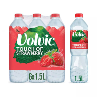 Volvic Touch of Fruit aardbei   6 x 1,5 l