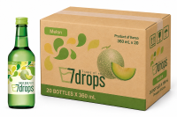 7CUPSOFSOJU 7DROPS Soju Meloen Alc. 12% 360 Ml x 20