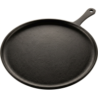 Le Creuset gietijzeren crêpepan   27 cm, zwart