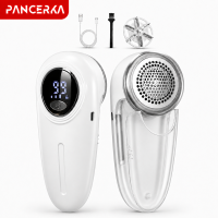 PANCERKA draagbare stofshaver met 500 mAh batterij, 6 bladige lintverwijderaar, 7500 rpm hogesnelheidsmotor, matte ABS behuizing met sprayafwerking, pluizenverwijderaar voor truien en kleding