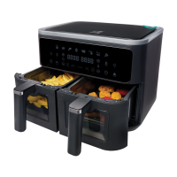 Fritel Airfryer SnackTastic® 8480 DUO   Dubbele Airfryer   2x 4,5 L   2x 1350 g   2400 W   8 Programma’s   Voor 2 tot 9 Personen   Digitaal Touchscreen   Kijkvenster   PFAS vrij