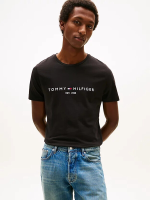 Tommy Hilfiger heren Core Logo T shirt – gitzwart XS