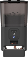Viervoeter Feed   Automatische voerbak 6 L   Kat en hond   Automatische voerbak met app & audio   Zwart