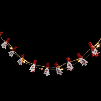 Feeric adventslichtslinger   24 leds, 2,2 m, rood
