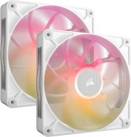 Corsair iCUE LINK RX140 MAX RGB computerbehuizingventilator, 14 cm, wit, 2 stuks