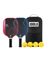 JOOLA Pickleball Dash Set   Glow, 2 rackets, rackettas, 4 ballen
