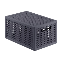 Curver Kaya opbergmand   7 L   18,8 x 30 x 15,4 cm   antraciet   premium opbergoplossing, duurzaam kunststof, moderne opberging voor thuis