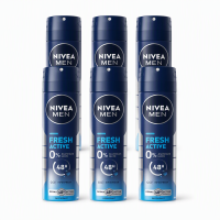 NIVEA Men Deospray Fresh Active 150 ml (6 Pack)