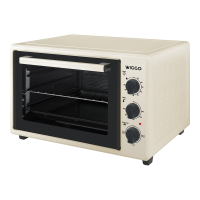 Wiggo WMO E353(C) oven 1800 W 35 L Crèmekleurig