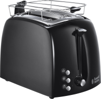 Russell Hobbs Textures Plus+ 2 sneden broodrooster, zwart