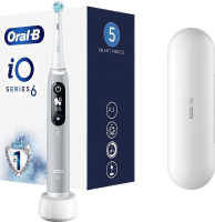 ORAL B iO Series 6 Grijs Opaal   Elektrische tandenborstel   Slimme detectie Tandvleesverzorging