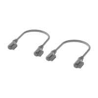 CORSAIR iCUE LINK kabel van 0,135 m met slanke 90° connectoren, zwart