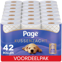 Page Toiletpapier   Kussenzacht wc papier   42 rollen    Voordeelverpakking