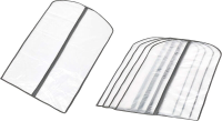 ANQI Kledinghoes van PEVA met ritssluiting, 5 pack, wit, 45