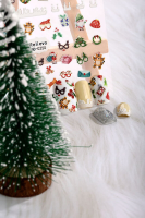 MeoMagic Meowmagic kerst gelnagelstickers zelfklevende nageldecoratie 5D 0250 1 vel