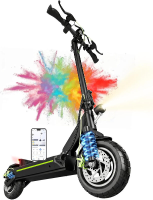 TODIMART D6 Elektrische Step voor Volwassenen, Actieradius 45 50 km, 48 V 13 Ah Accu, 500 W Motor (800 W Piek) Draagbare Opvouwbare Elektrische Step Krachtig All Terrain Ultralicht Dubbele Vering