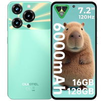 OUKITEL C69(4+128) 7,2 inch 6000 mAh batterij 9,5 mm ultradunne behuizing smartphone groen dual sim