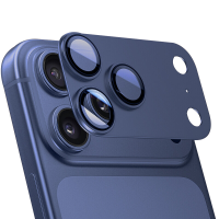 IM CHEN Camera lensbeschermer voor iPhone 17 Pro, hoog transparant metaallegering, valbestendig, blauw, 1 stuk